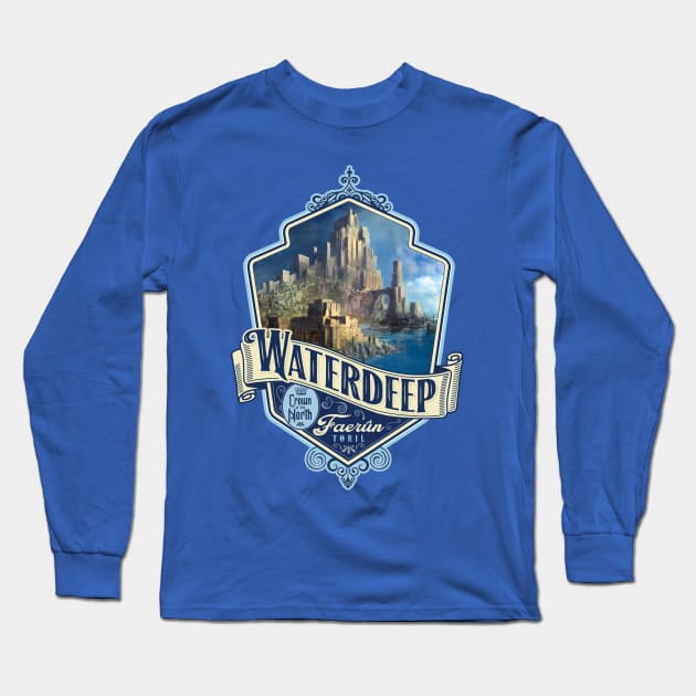 Waterdeep Long Sleeve T-Shirt by MindsparkCreative